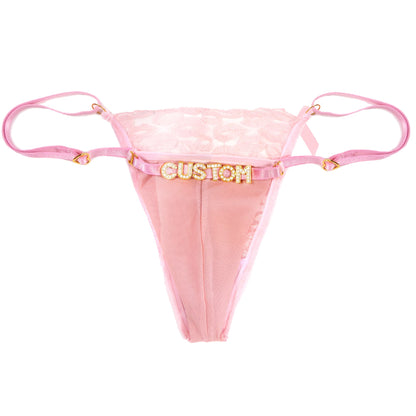 Femme's Lustful Kisses Thong ( DIY + INTERCHANGEABLE )