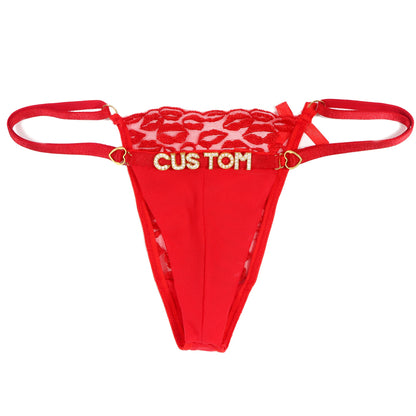 Femme's Lustful Kisses Thong ( DIY + INTERCHANGEABLE )