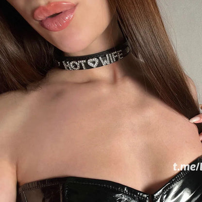 Custom Leather Choker (Adjustable)