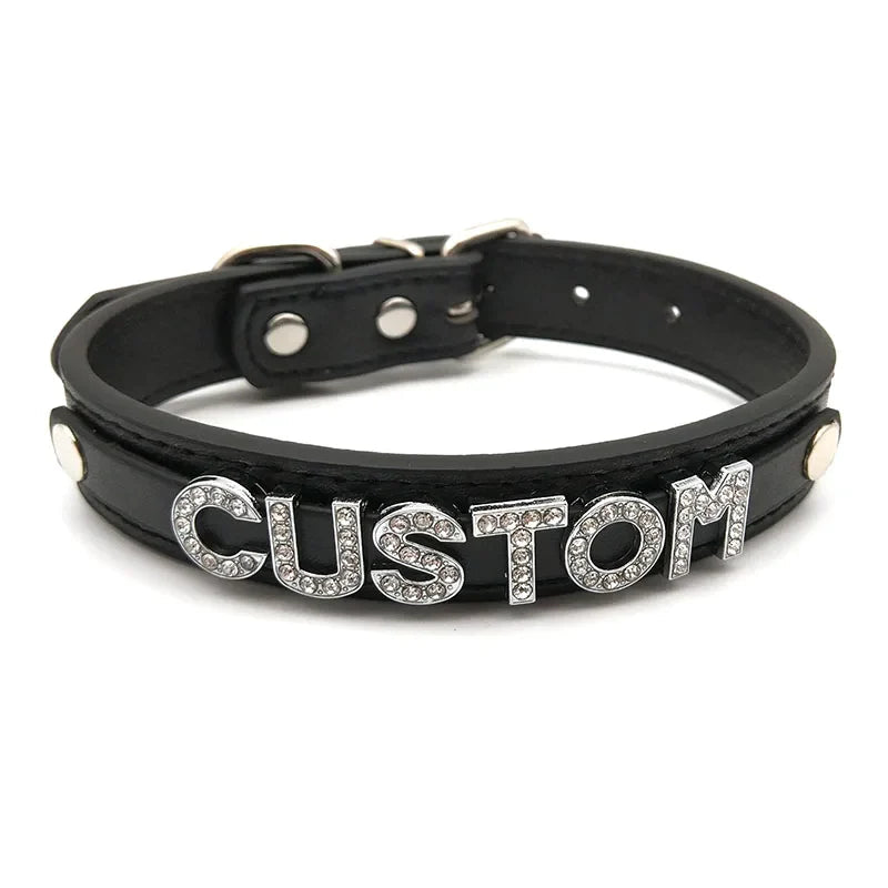 Custom Leather Choker (Adjustable)