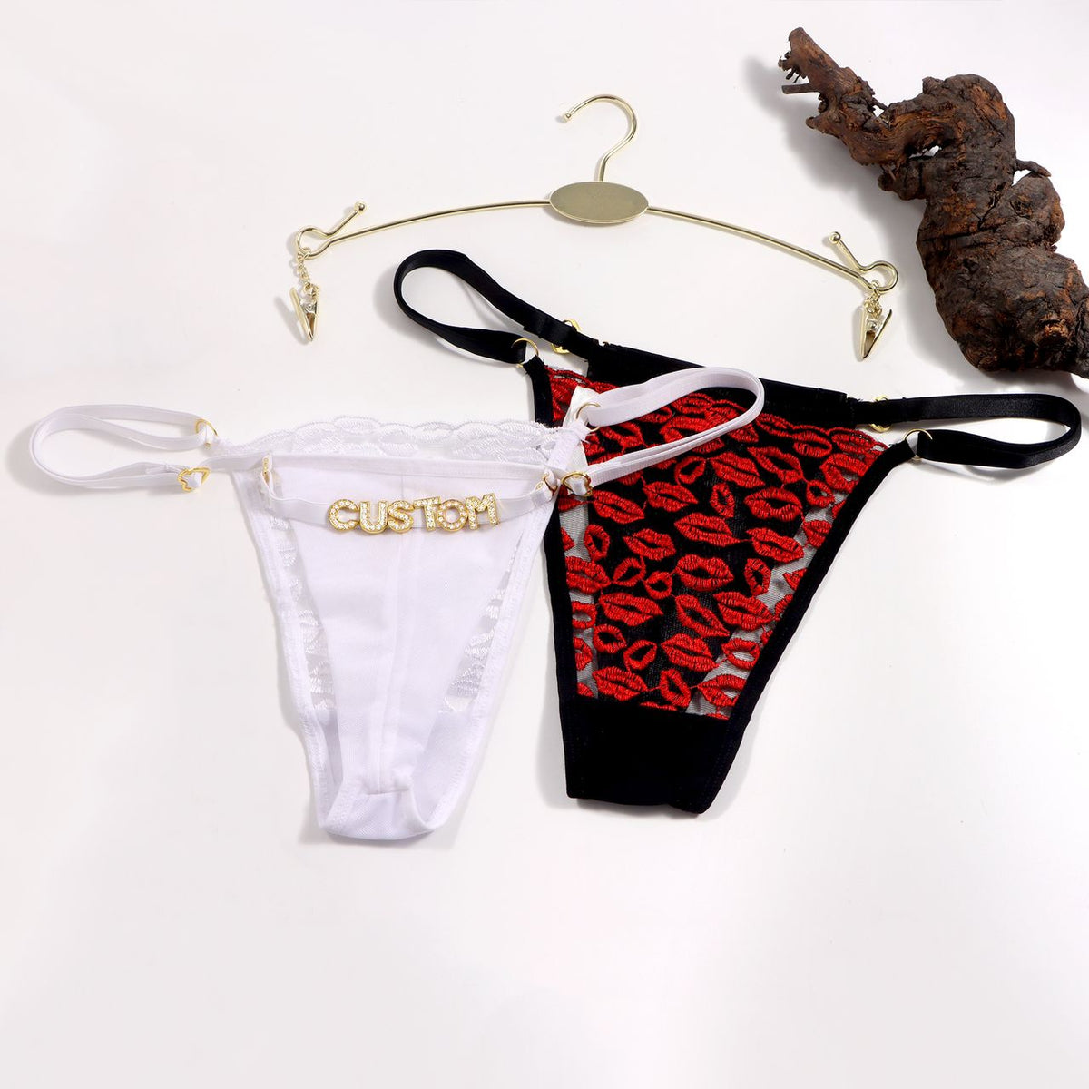 Femme's Lustful Kisses Thong ( DIY + INTERCHANGEABLE )